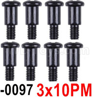 Wltoys 12427 Screws Parts-12427-0097,M3X10,Cross step lower half tooth screw(8PCS)